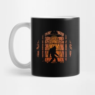 Retro Bigfoot Ufo Abduction Mug